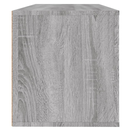 Wandschoenenkast 100x35x38 cm bewerkt hout grijs sonoma - AllerleiShop