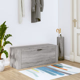 Wandschoenenkast 100x35x38 cm bewerkt hout grijs sonoma - AllerleiShop