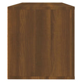 Schoenenkast wandgemonteerd 100x35x38cm bewerkt hout bruineiken - AllerleiShop