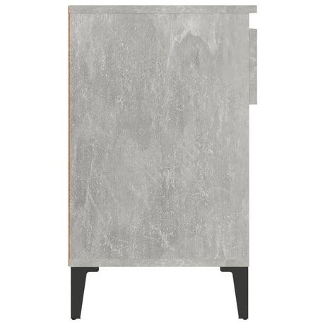 Schoenenkast 102x36x60 cm bewerkt hout betongrijs - AllerleiShop