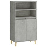 Hoge kast 60x36x110 cm bewerkt hout betongrijs - AllerleiShop