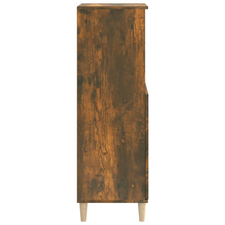 Hoge kast 60x36x110 cm bewerkt hout gerookt eikenkleurig - AllerleiShop