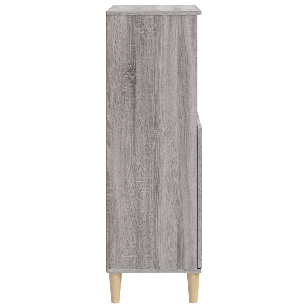 Hoge kast 60x36x110 cm bewerkt hout grijs sonoma eikenkleurig - AllerleiShop