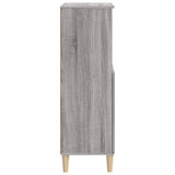 Hoge kast 60x36x110 cm bewerkt hout grijs sonoma eikenkleurig - AllerleiShop