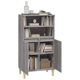 Hoge kast 60x36x110 cm bewerkt hout grijs sonoma eikenkleurig - AllerleiShop