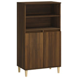 Hoge kast 60x36x110 cm bewerkt hout bruin eikenkleur - AllerleiShop