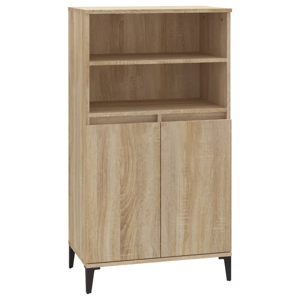 Hoge kast 60x36x110 cm bewerkt hout sonoma eikenkleurig - AllerleiShop