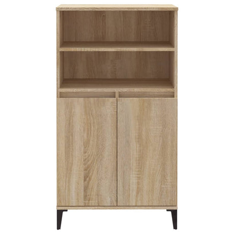 Hoge kast 60x36x110 cm bewerkt hout sonoma eikenkleurig - AllerleiShop