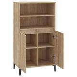 Hoge kast 60x36x110 cm bewerkt hout sonoma eikenkleurig - AllerleiShop