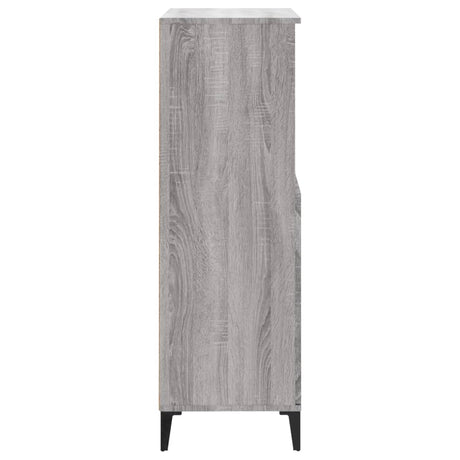 Hoge kast 60x36x110 cm bewerkt hout grijs sonoma eikenkleurig - AllerleiShop