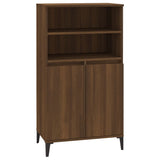 Hoge kast 60x36x110 cm bewerkt hout bruin eikenkleur - AllerleiShop