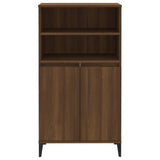 Hoge kast 60x36x110 cm bewerkt hout bruin eikenkleur - AllerleiShop