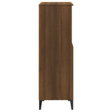 Hoge kast 60x36x110 cm bewerkt hout bruin eikenkleur - AllerleiShop