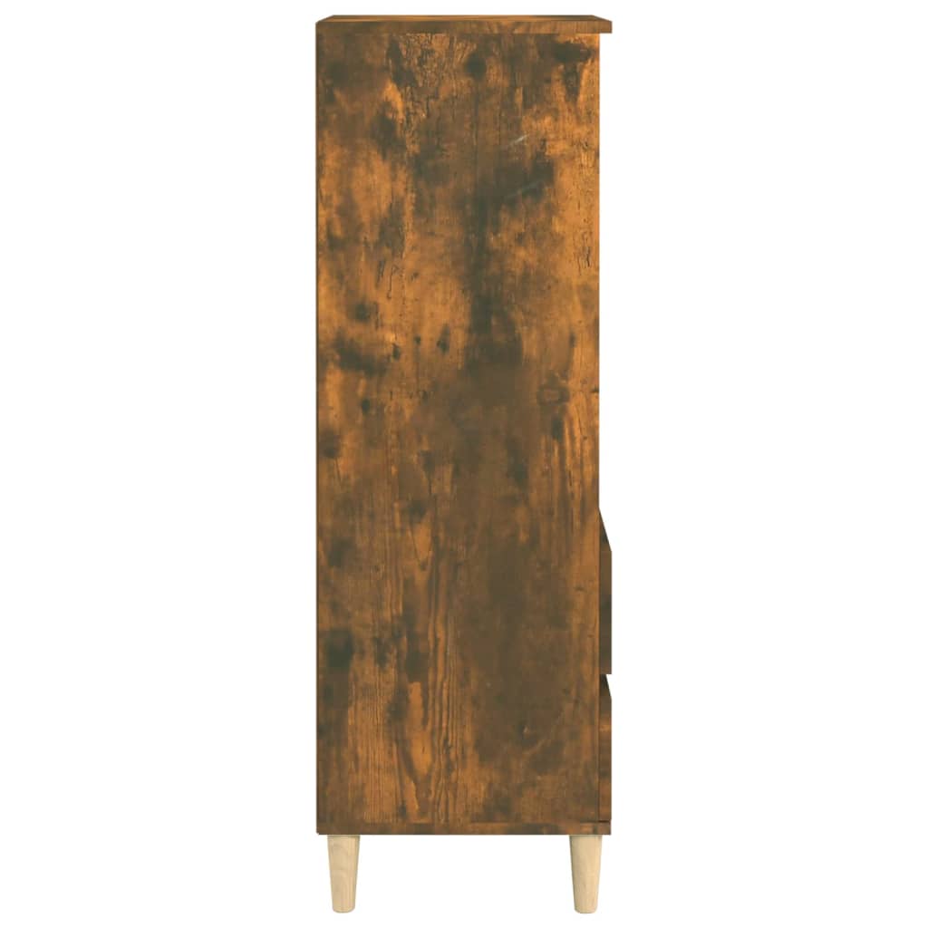 Hoge kast 40x36x110 cm bewerkt hout gerookt eiken - AllerleiShop