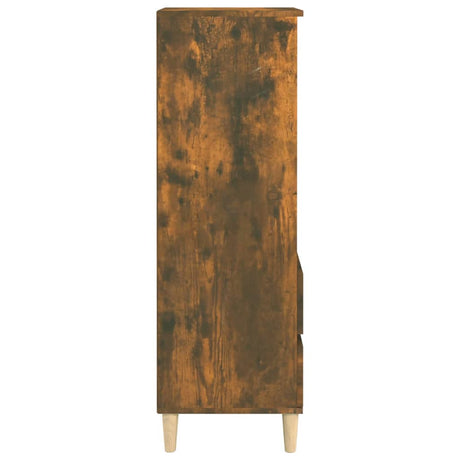 Hoge kast 40x36x110 cm bewerkt hout gerookt eiken - AllerleiShop