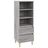 Hoge kast 40x36x110 cm bewerkt hout grijs sonoma - AllerleiShop