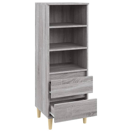 Hoge kast 40x36x110 cm bewerkt hout grijs sonoma - AllerleiShop