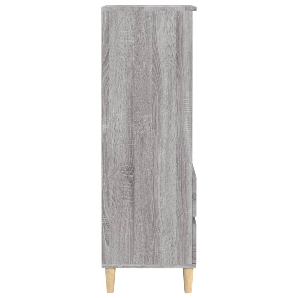 Hoge kast 40x36x110 cm bewerkt hout grijs sonoma - AllerleiShop