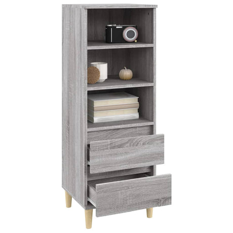 Hoge kast 40x36x110 cm bewerkt hout grijs sonoma - AllerleiShop