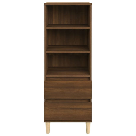 Hoge kast 40x36x110 cm bewerkt hout bruineiken - AllerleiShop