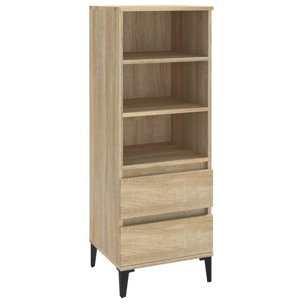 Hoge kast 40x36x110 cm bewerkt hout sonoma eiken - AllerleiShop