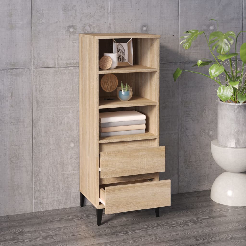 Hoge kast 40x36x110 cm bewerkt hout sonoma eiken - AllerleiShop