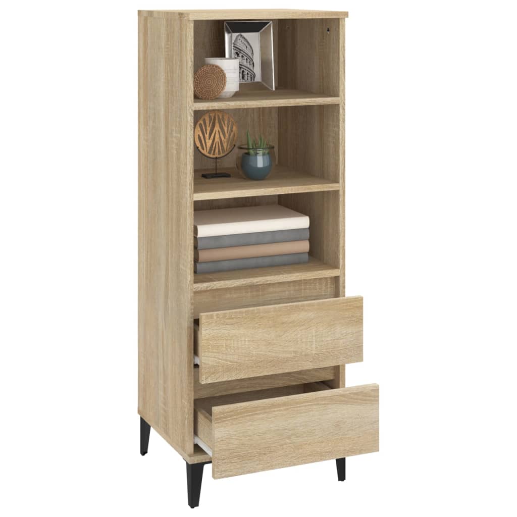 Hoge kast 40x36x110 cm bewerkt hout sonoma eiken - AllerleiShop