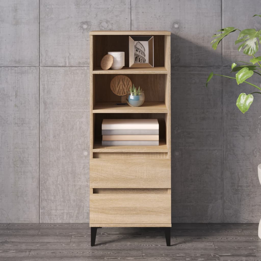 Hoge kast 40x36x110 cm bewerkt hout sonoma eiken - AllerleiShop