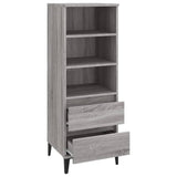 Hoge kast 40x36x110 cm bewerkt hout grijs sonoma - AllerleiShop