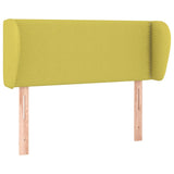 Hoofdbord met randen 93x23x78/88 cm stof groen