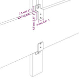 Hoofdbord met randen 103x23x78/88 cm fluweel donkergroen