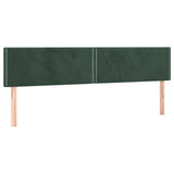 Boxspring met matras fluweel donkergroen 200x200 cm