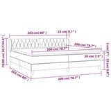 Boxspring met matras fluweel donkergroen 200x200 cm