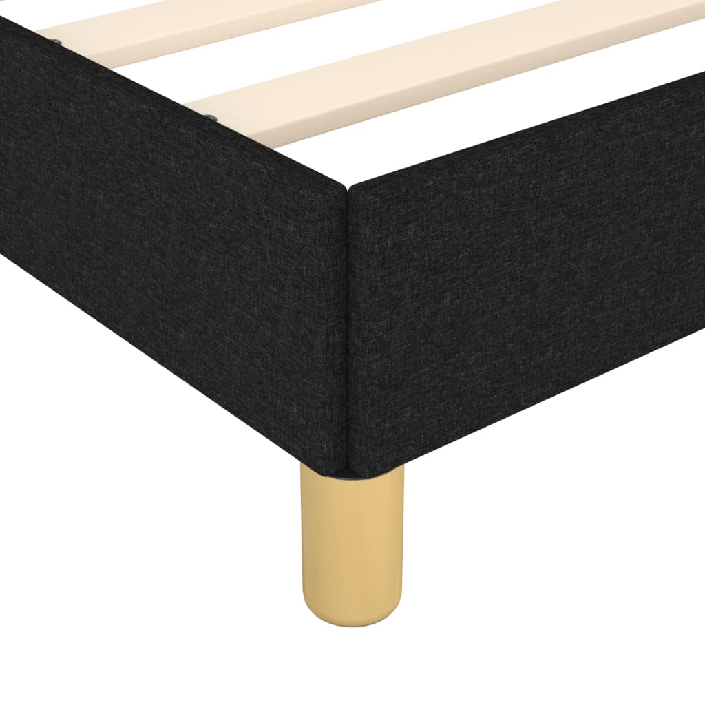 Bedframe zonder matras stof zwart 160x200 cm - AllerleiShop