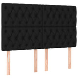 Bedframe zonder matras stof zwart 160x200 cm - AllerleiShop