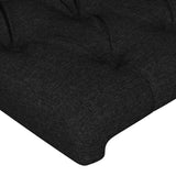 Bedframe zonder matras stof zwart 160x200 cm - AllerleiShop