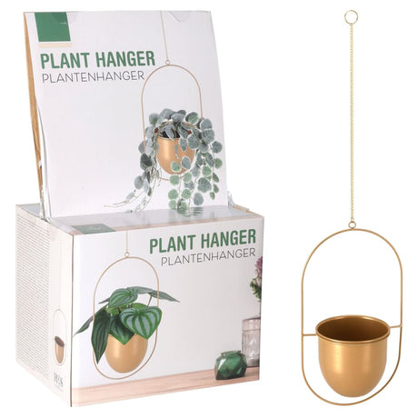 ProGarden Plantenhanger 20,5x15x39 cm goudkleurig - AllerleiShop