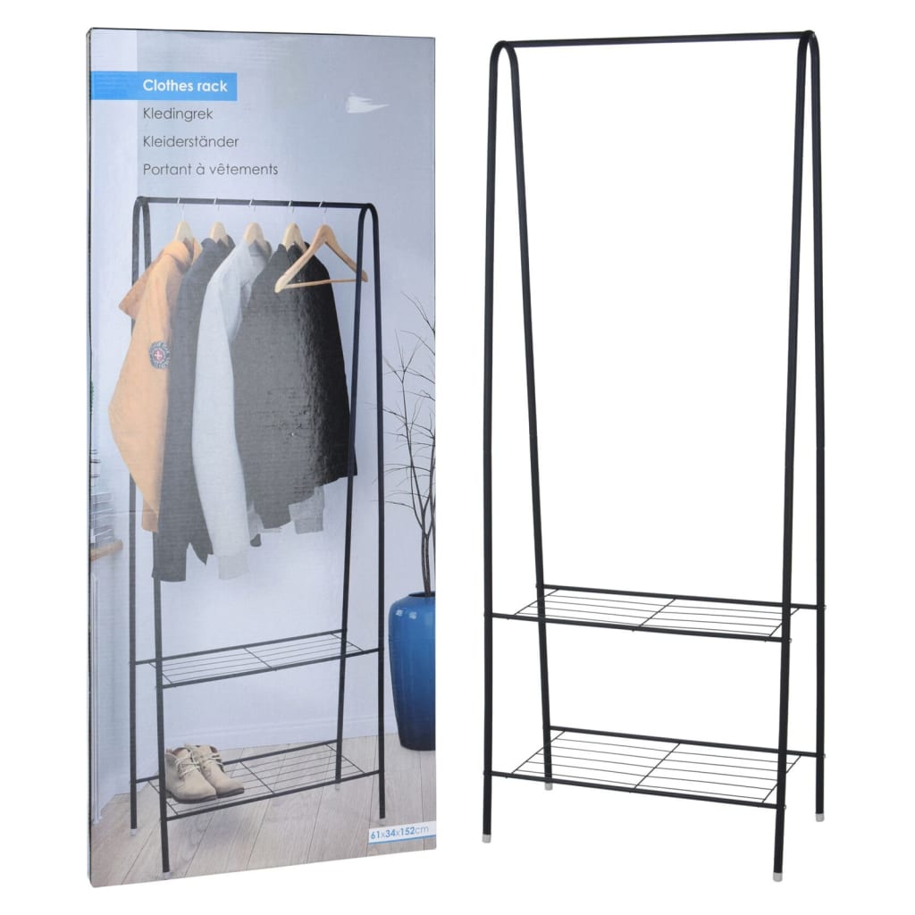 Storage solutions Kledingrek met 2 lagen 61x34x152 cm - AllerleiShop