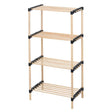 Storage solutions Schoenenrek met 4 schappen 49x28x92,5 cm hout - AllerleiShop