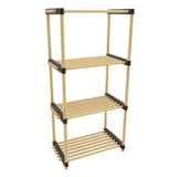 Storage solutions Schoenenrek met 4 schappen 49x28x92,5 cm hout - AllerleiShop