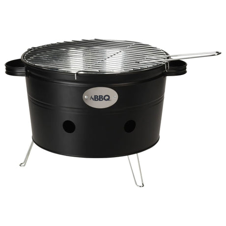 ProGarden Barbecue emmer met 2 handvatten 34,5 cm matzwart - AllerleiShop