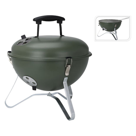 ProGarden Kogelbarbecue 37 cm olijfgroen - AllerleiShop