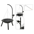 ProGarden Vuurschaal met barbecuerooster BBQ 55 cm - AllerleiShop