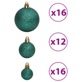 Kerstballen 100 st 3/4/6 cm groen - AllerleiShop