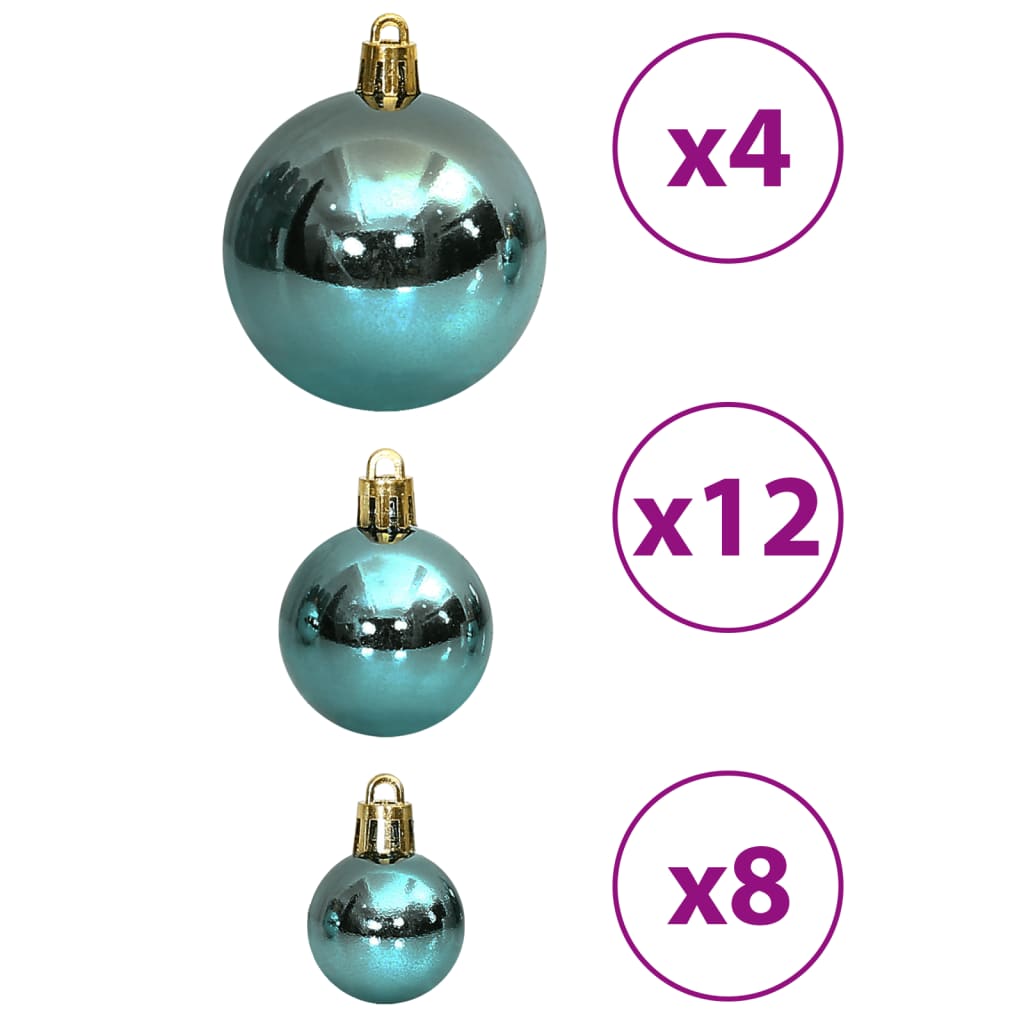 Kerstballen 100 st 3/4/6 cm groen - AllerleiShop