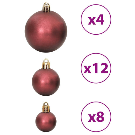 Kerstballen 100 st 3/4/6 cm champagnekleurig en bruin - AllerleiShop