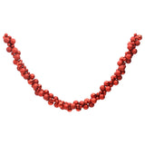 Kerstslinger ballen 175 cm polystyreen rood - AllerleiShop