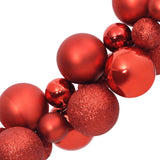 Kerstslinger ballen 175 cm polystyreen rood - AllerleiShop