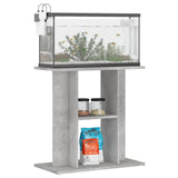 Aquariumstandaard 60x30x60 cm bewerkt hout betongrijs