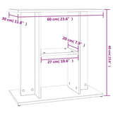 Aquariumstandaard 60x30x60 cm bewerkt hout bruin eikenkleur